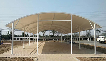 遼陽電廠自行車棚膜結(jié)構(gòu)工程